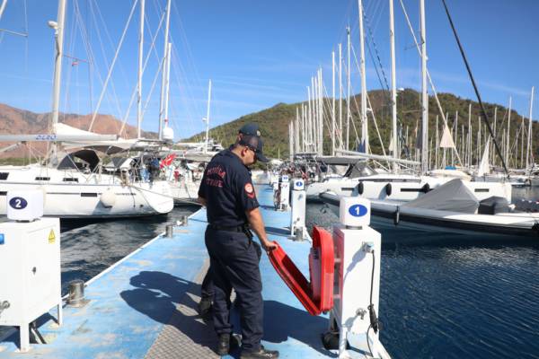 Büyükşehir’den Yangın Riskine Karşı Marinalarda Kapsamlı Denetim